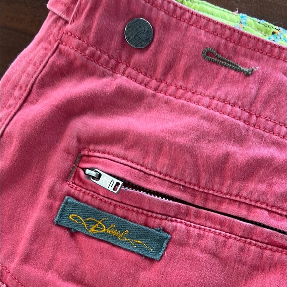 Diesel Vintage Coral Mini Skirt with Wrap-Around Design - Picture 4 of 10